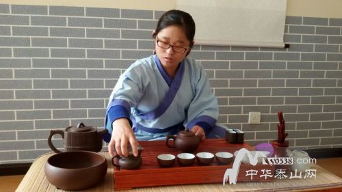 茶道。中華泰山網(wǎng)記者 宋曉彤 攝